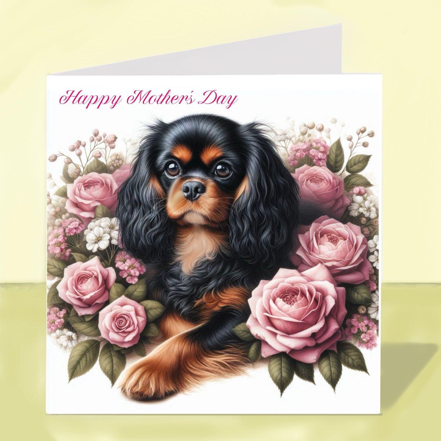 Cavalier King Charles Spaniel Mother's Day Card