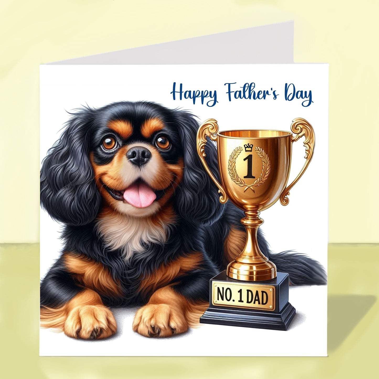 Cavalier King Charles Spaniel - Father's Day Card