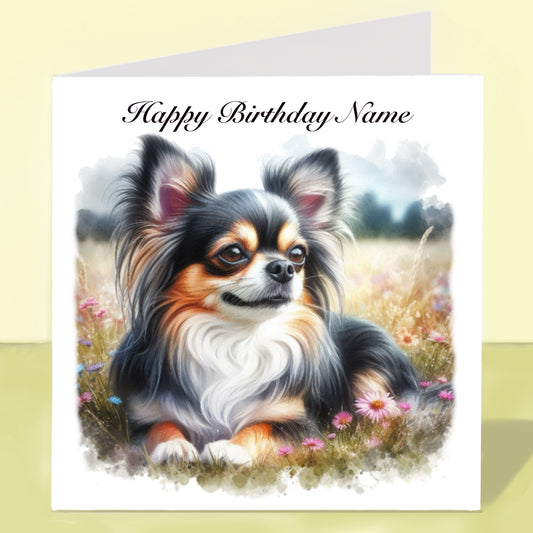 Chihuahua Birthday Card - Personalised