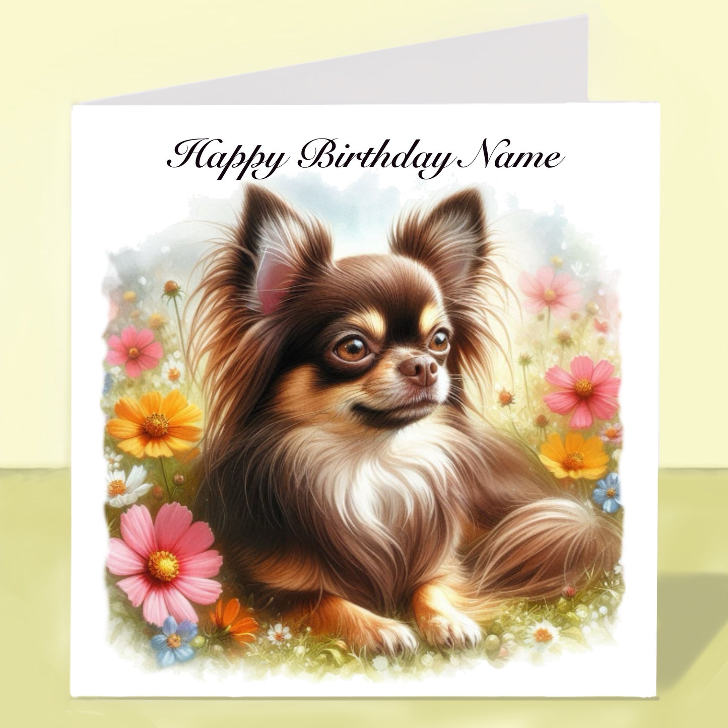 Chihuahua Birthday Card - Personalised