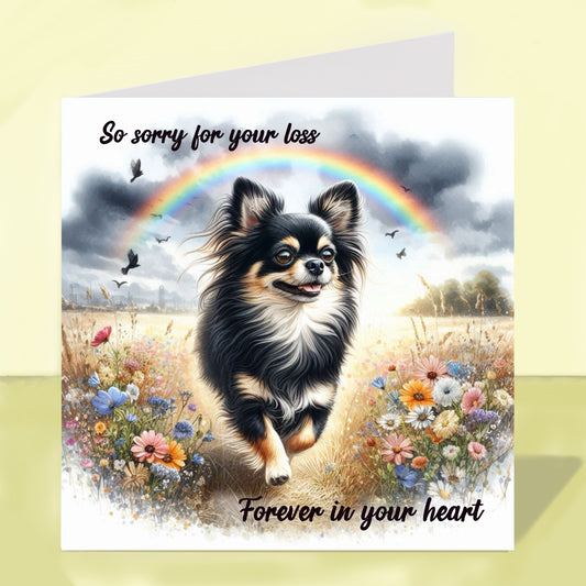 Longhaired Chihuahua - Sorry For Your Loss Card