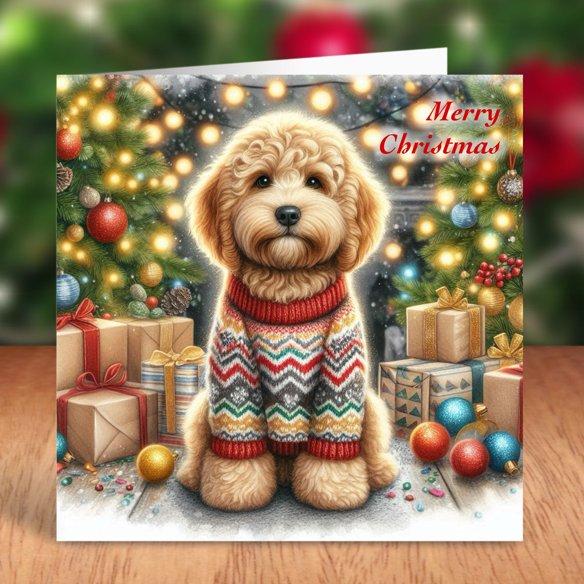 Cockapoo - Christmas Card