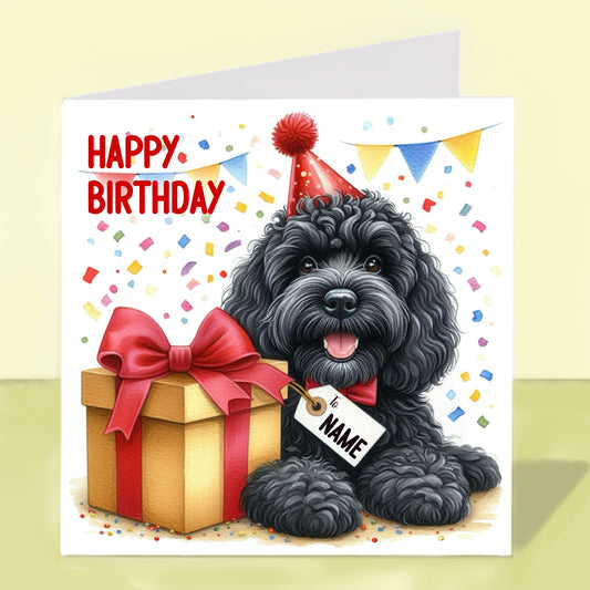 Cockapoo Birthday Card - Personalised
