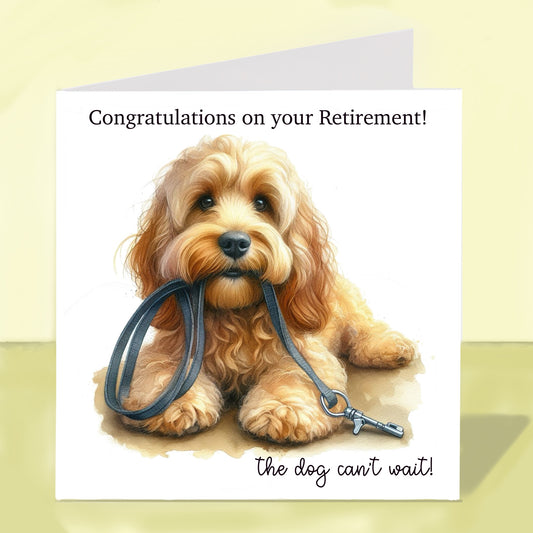 Cockapoo - Retirement Card
