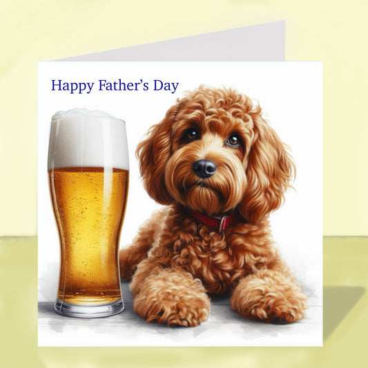 Cockapoo - Father's Day Card