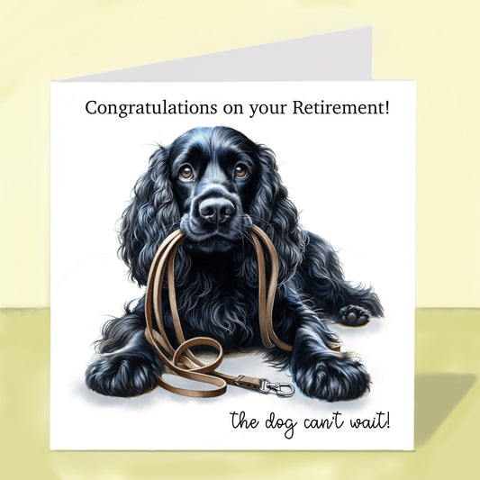 Cocker Spaniel - Retirement Card