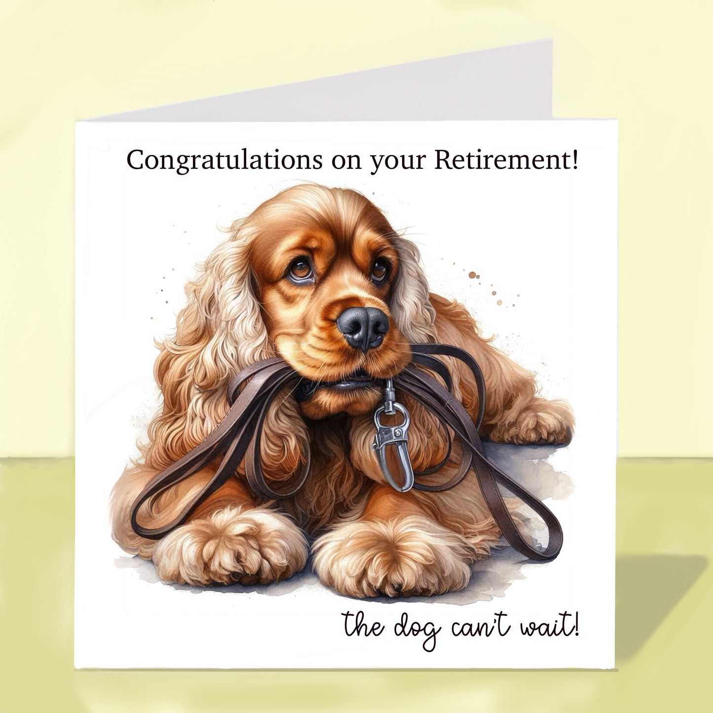 Cocker Spaniel - Retirement Card