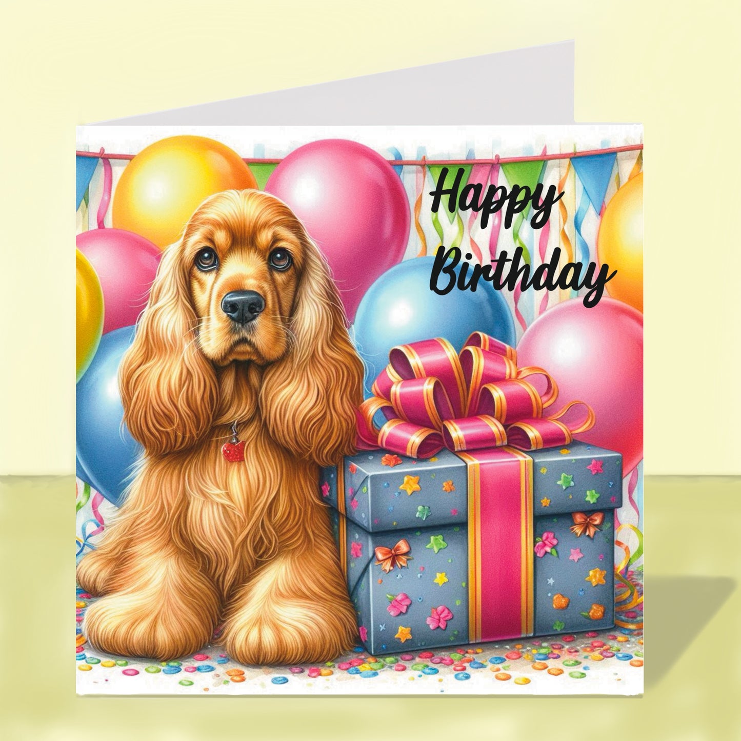 Cocker Spaniel Birthday Card