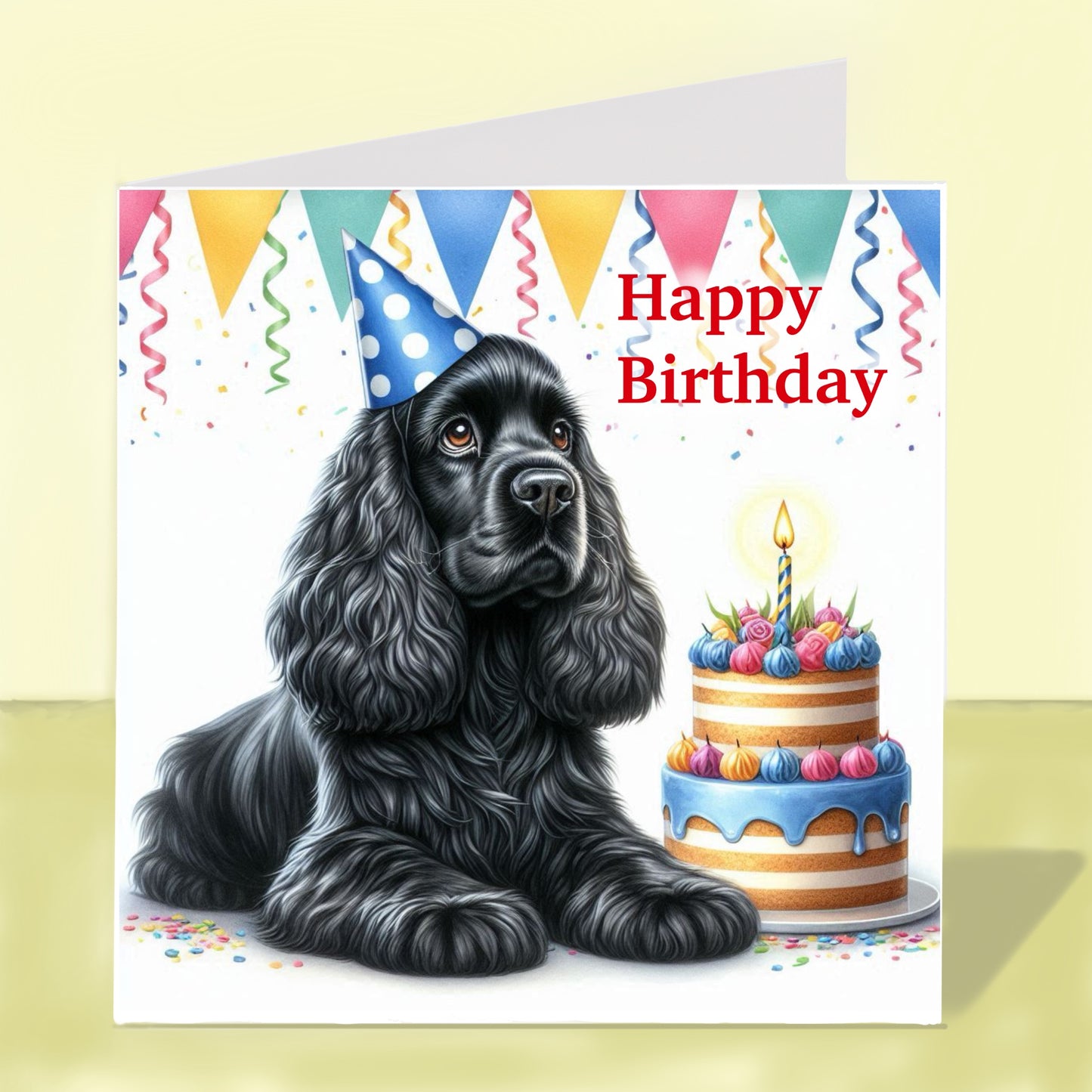 Cocker Spaniel Birthday Card