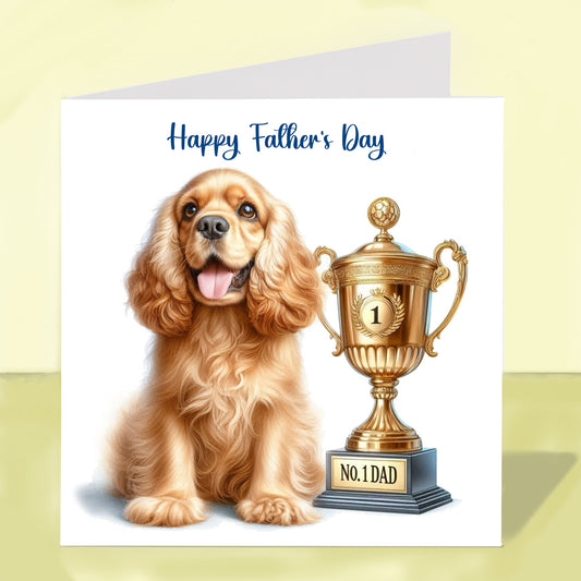 Cocker Spaniel - Father's Day Card