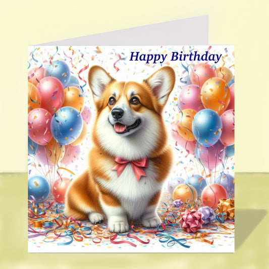 Corgi Birthday Card