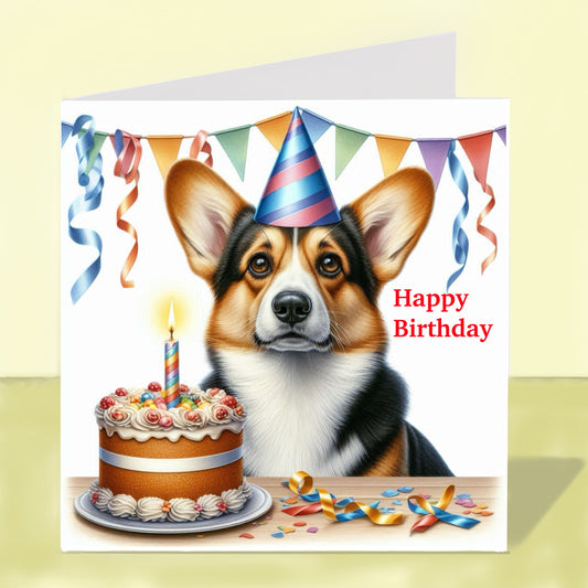 Corgi Birthday Card
