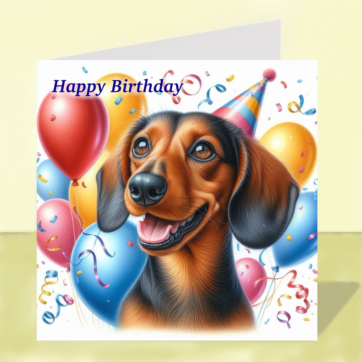 Dachshund Birthday Card