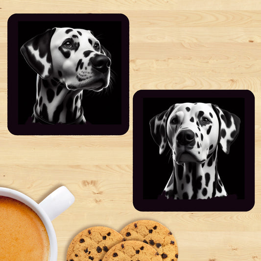 Dalmatian - Black & White Coasters (Set of 2)