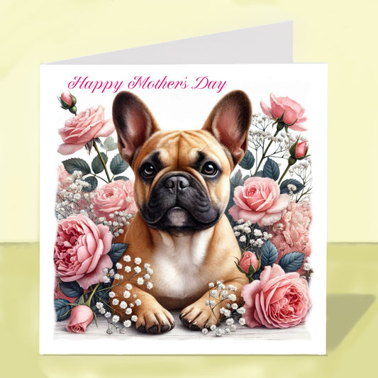 French Bulldog Mother's Day Card