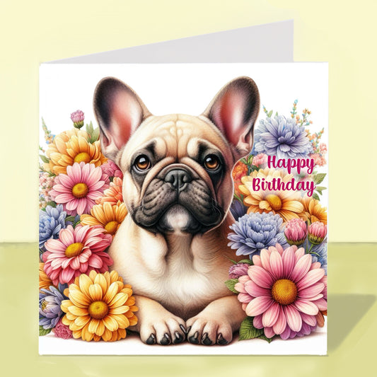 French Bulldog - Birthday Card