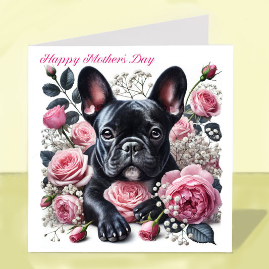 French Bulldog Mother's Day Card