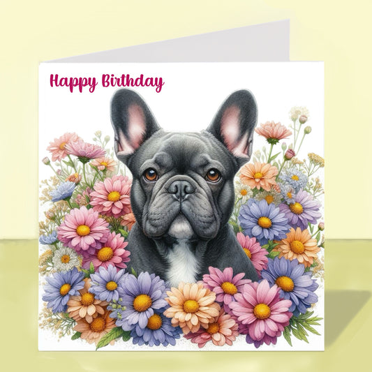 French Bulldog - Birthday Card