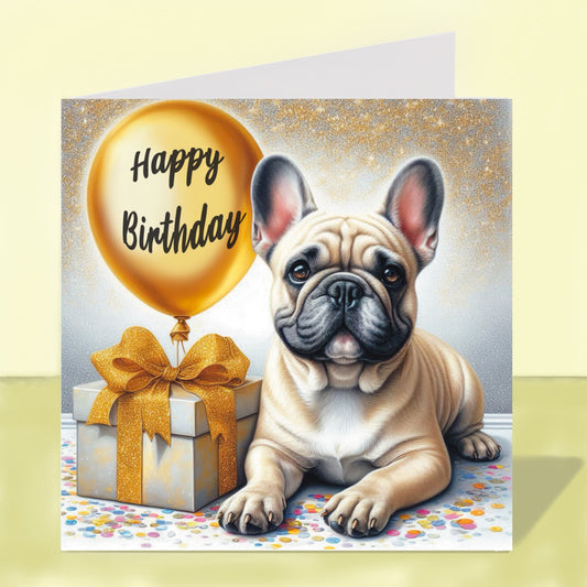French Bulldog - Birthday Card