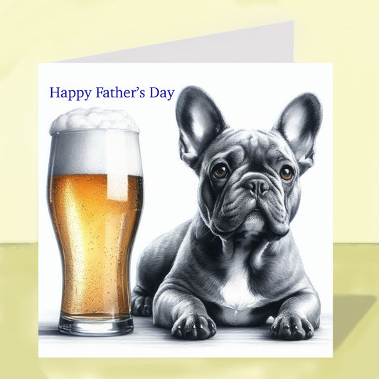 French Bulldog - Father's Day Card
