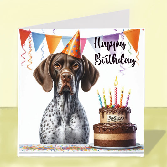 German Pointer Birthday Card