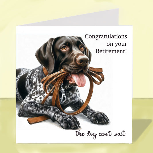 German Pointer - Retirement Card