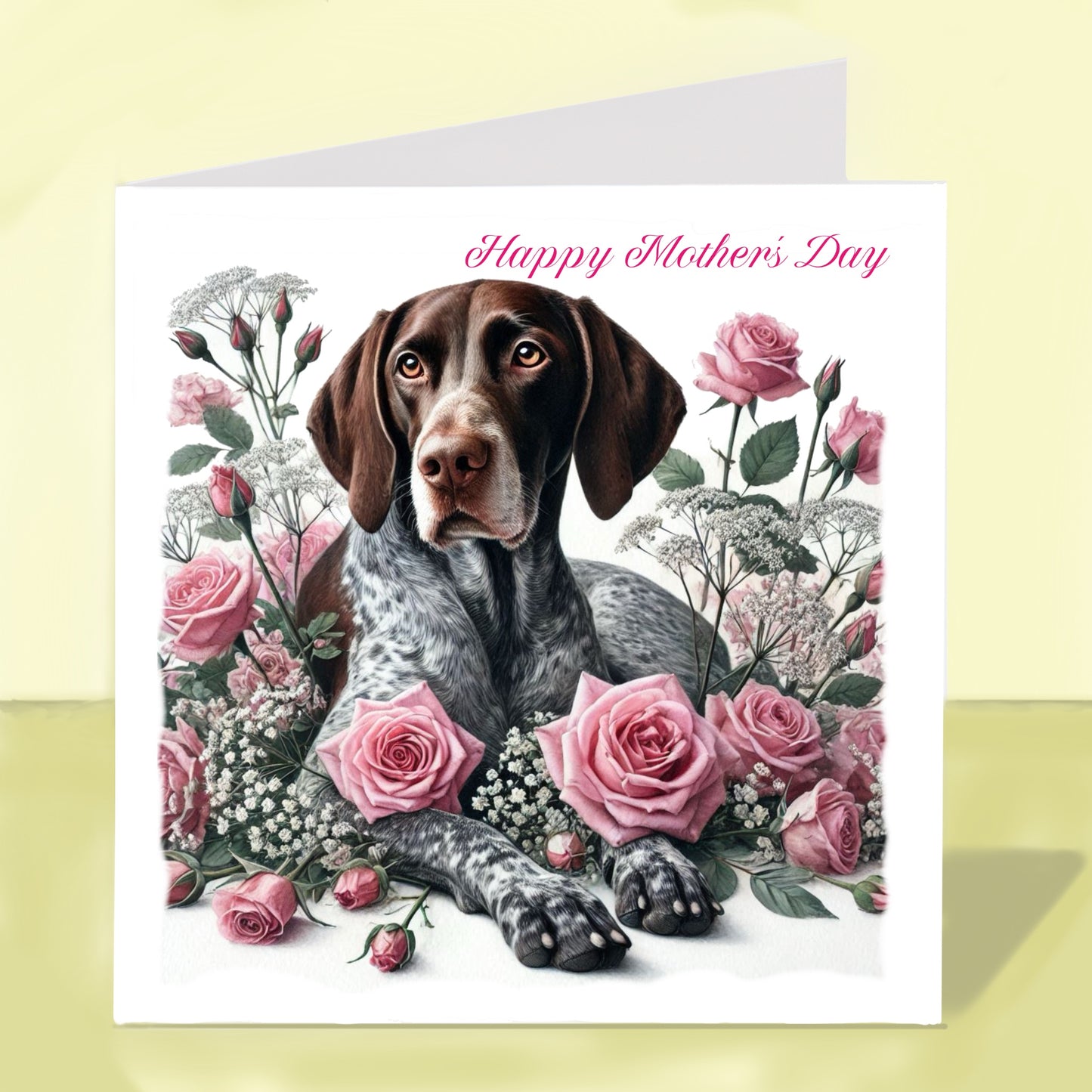 German Pointer Mother's Day Card