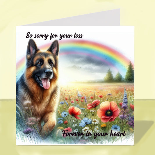German Shepherd - Sorry For Your Loss Card