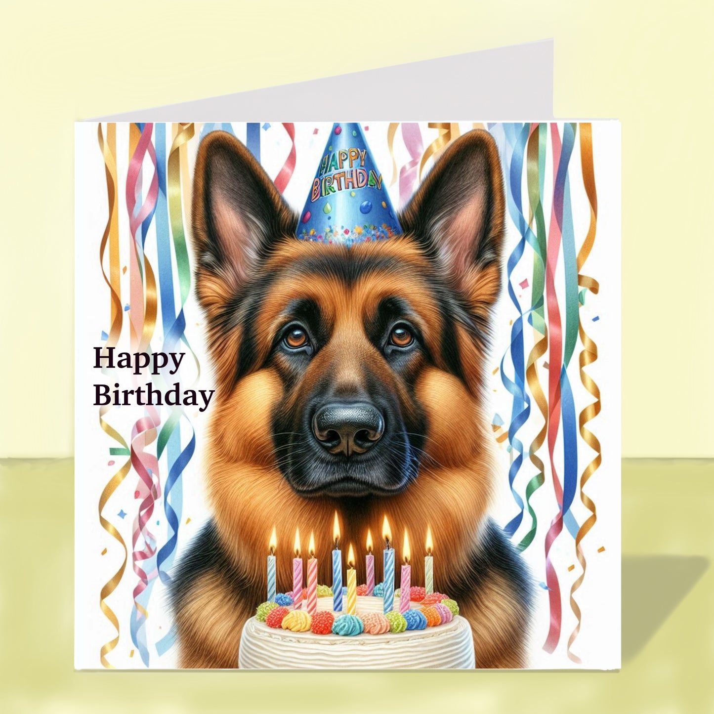 German Shepherd - Birthday Card