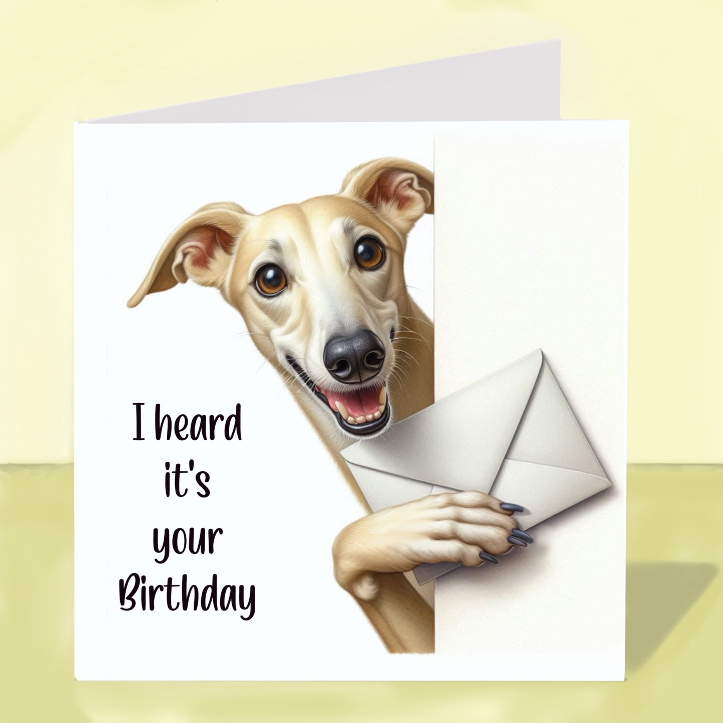 Greyhound - Birthday Card