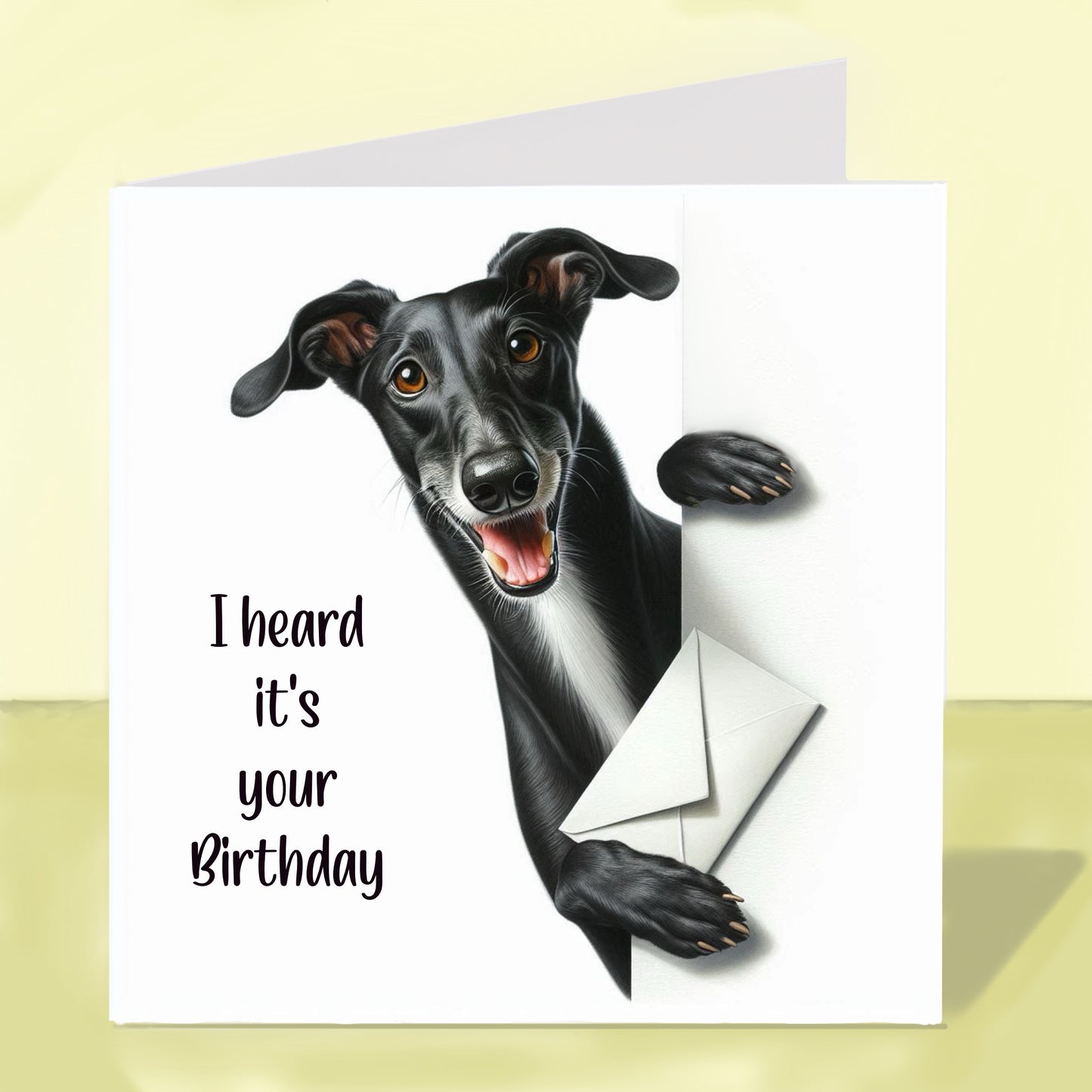 Greyhound - Birthday Card