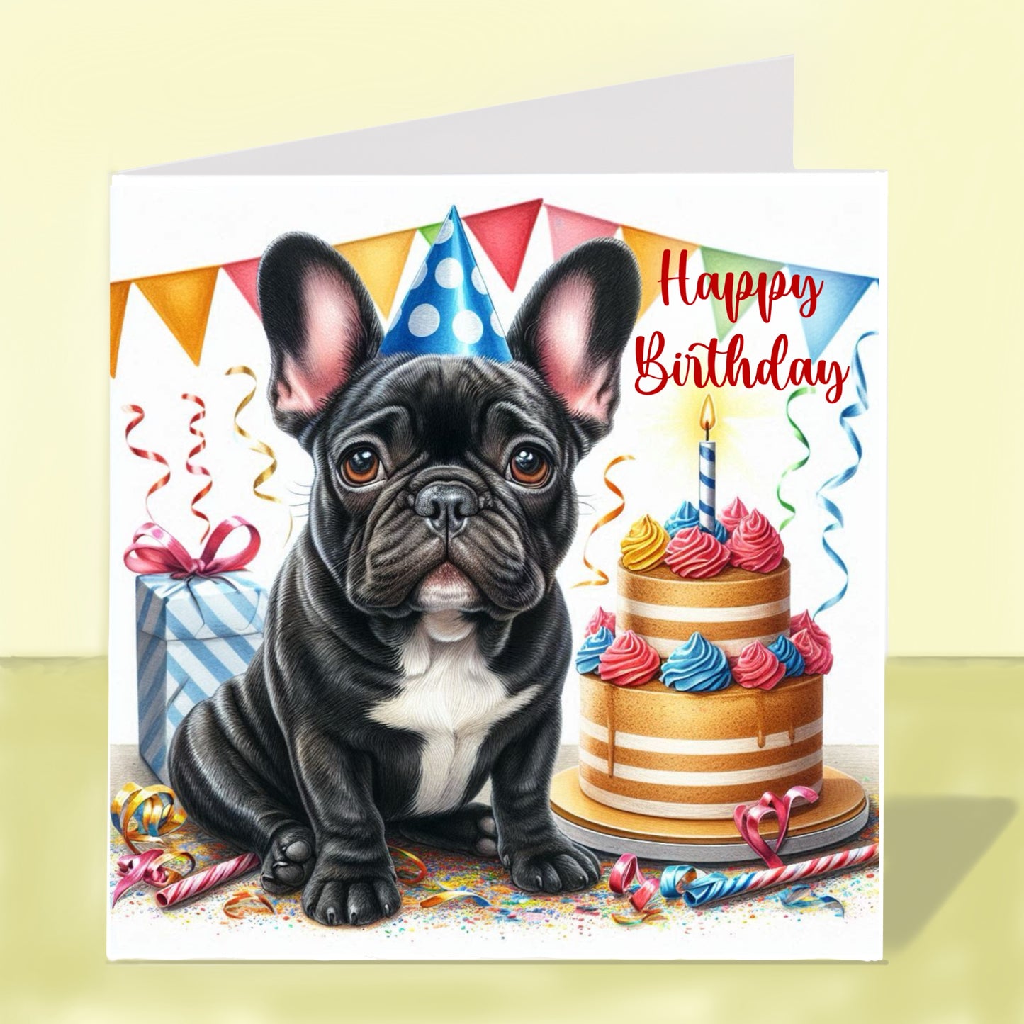 French Bulldog Birthday Card