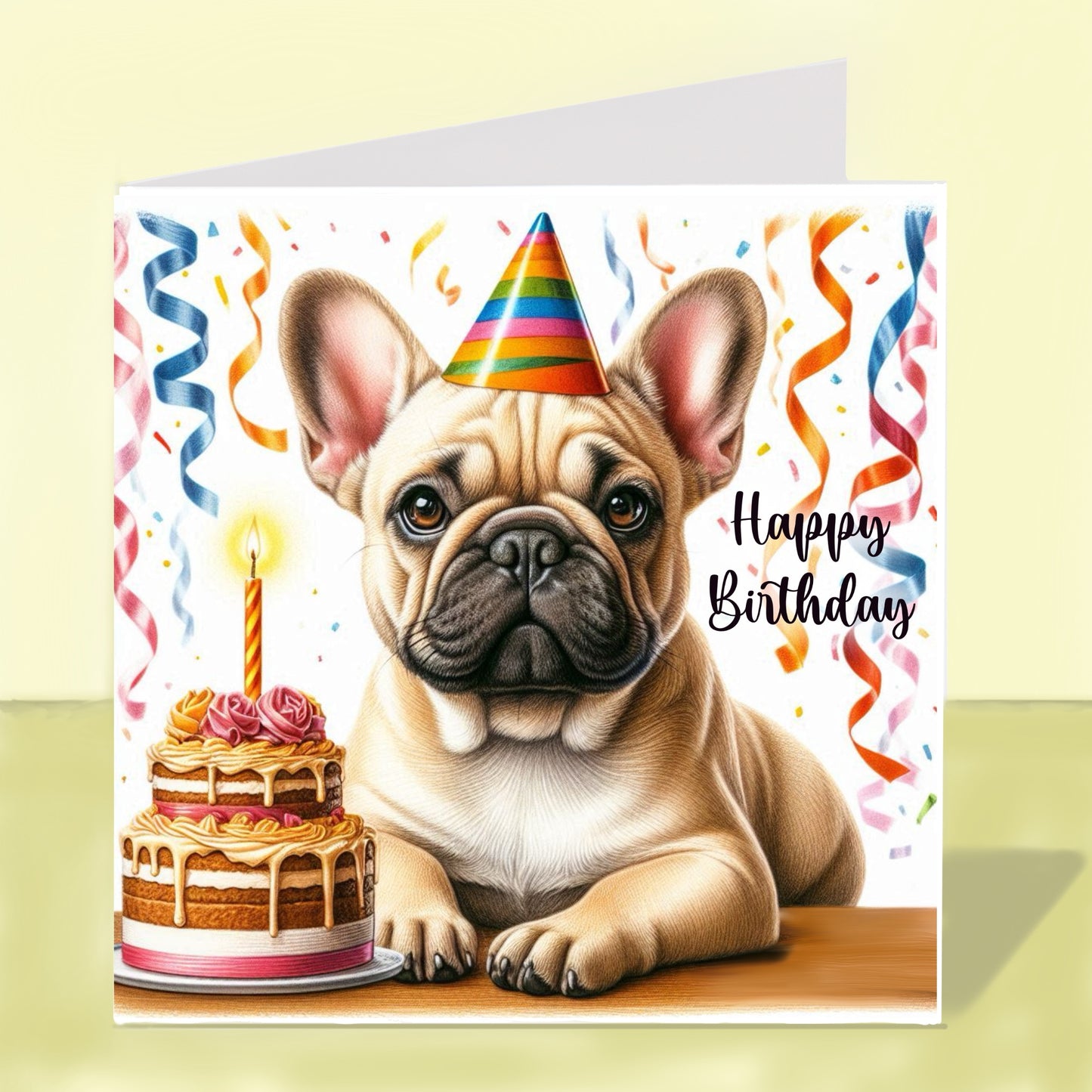 French Bulldog Birthday Card