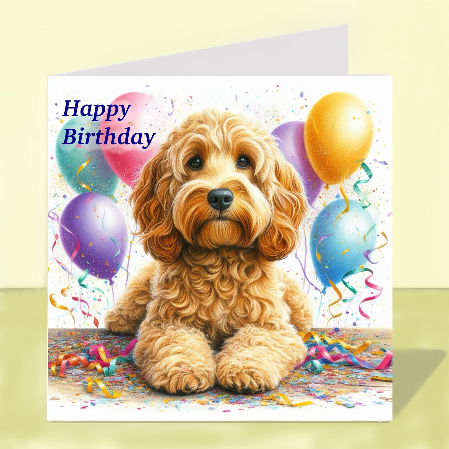 Cockapoo Birthday Card