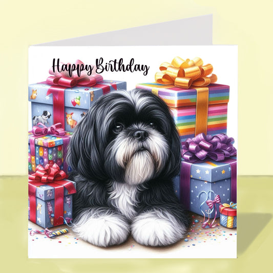 Shih Tzu Birthday Card