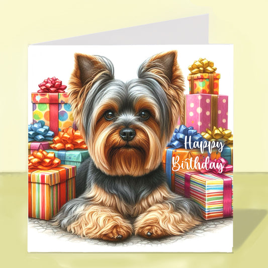Yorkshire Terrier - Birthday Card