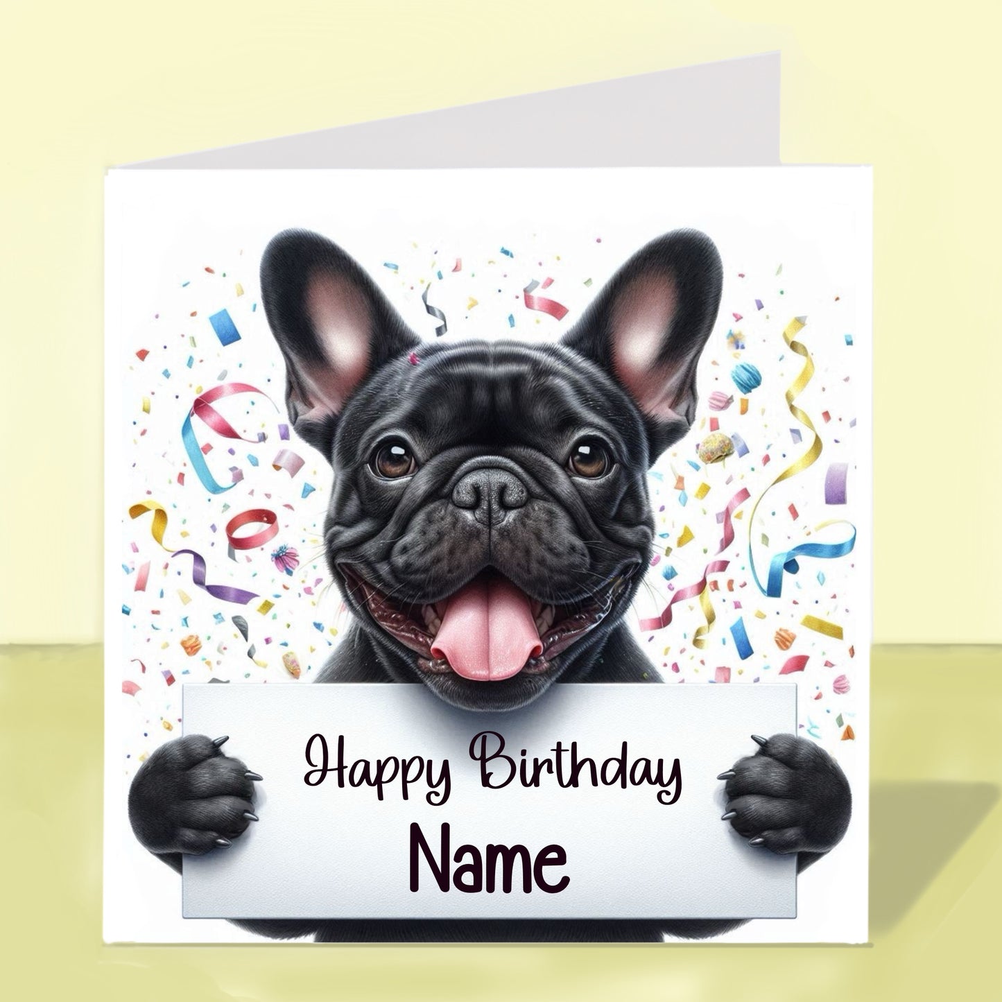 French Bulldog Birthday Card - Personalised