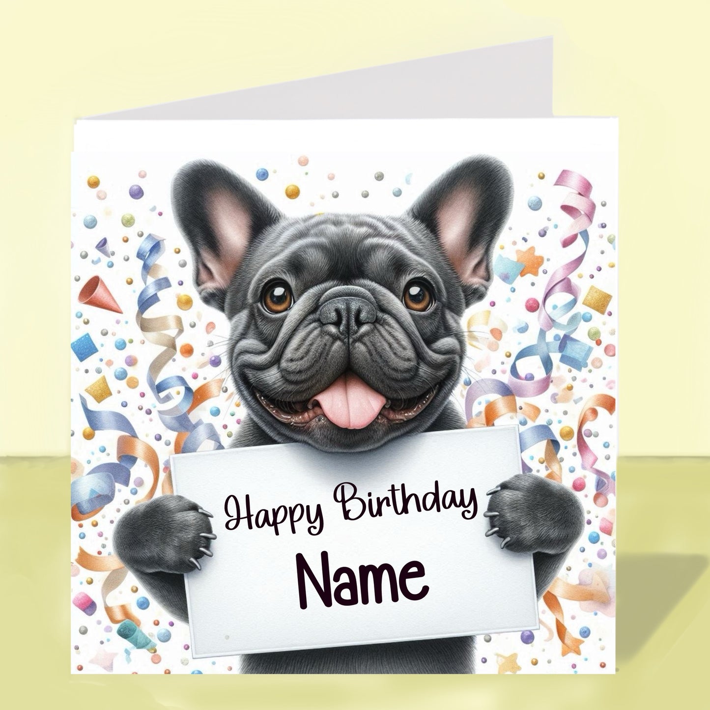 French Bulldog Birthday Card - Personalised