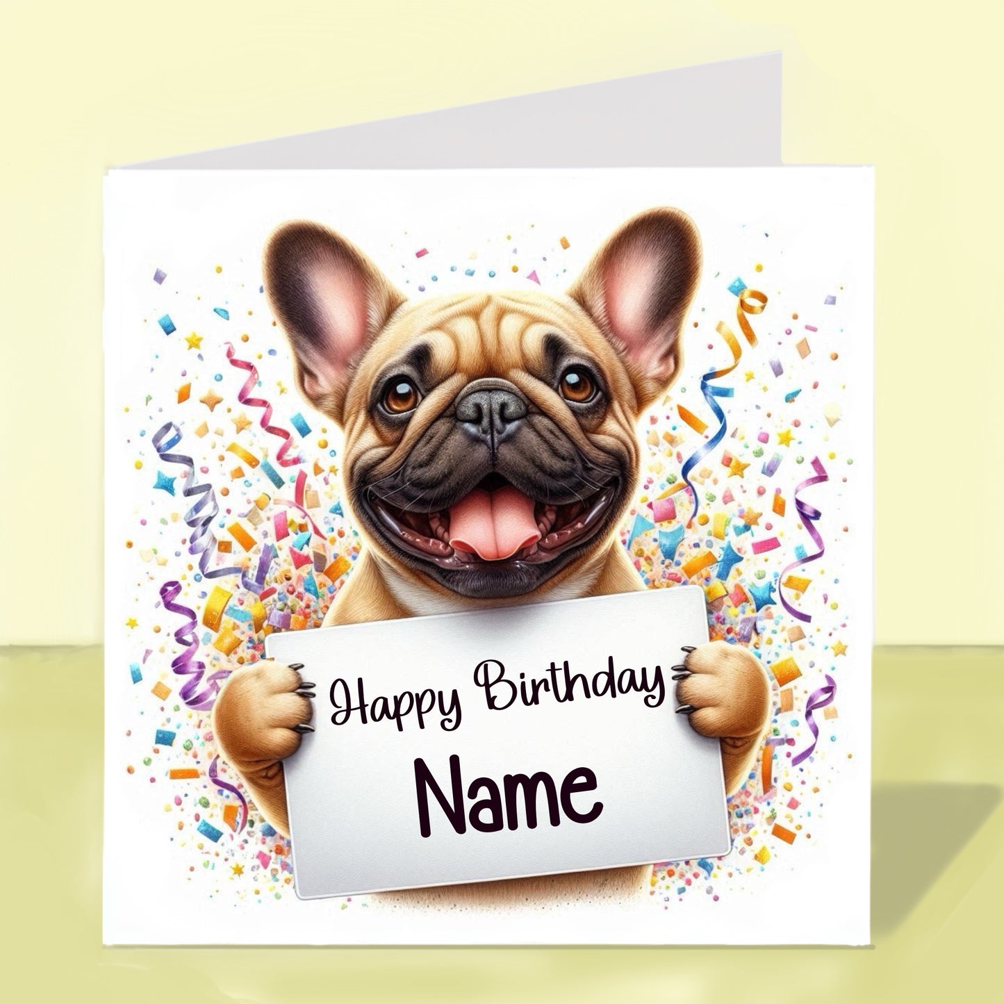 French Bulldog Birthday Card - Personalised
