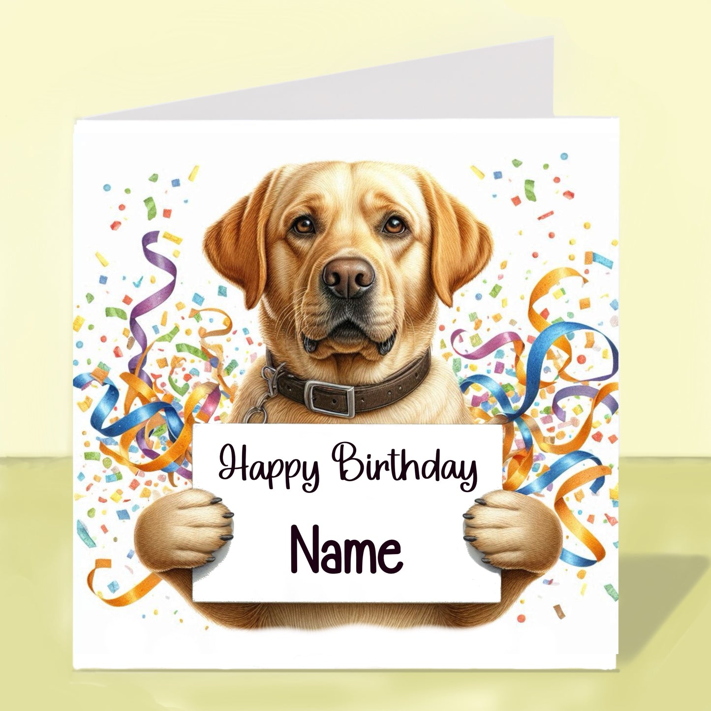 Labrador Birthday Card - Personalised