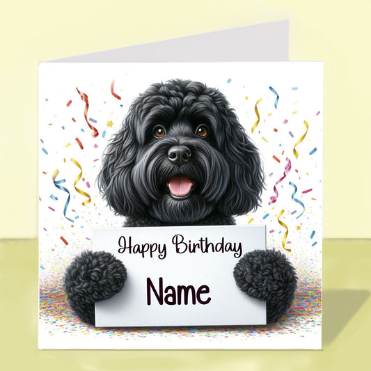 Cockapoo Birthday card - Personalised