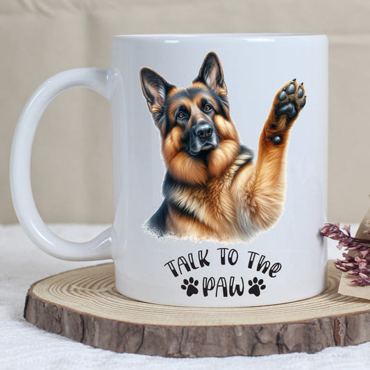 German Shepherd - Talk To The Paw Mug