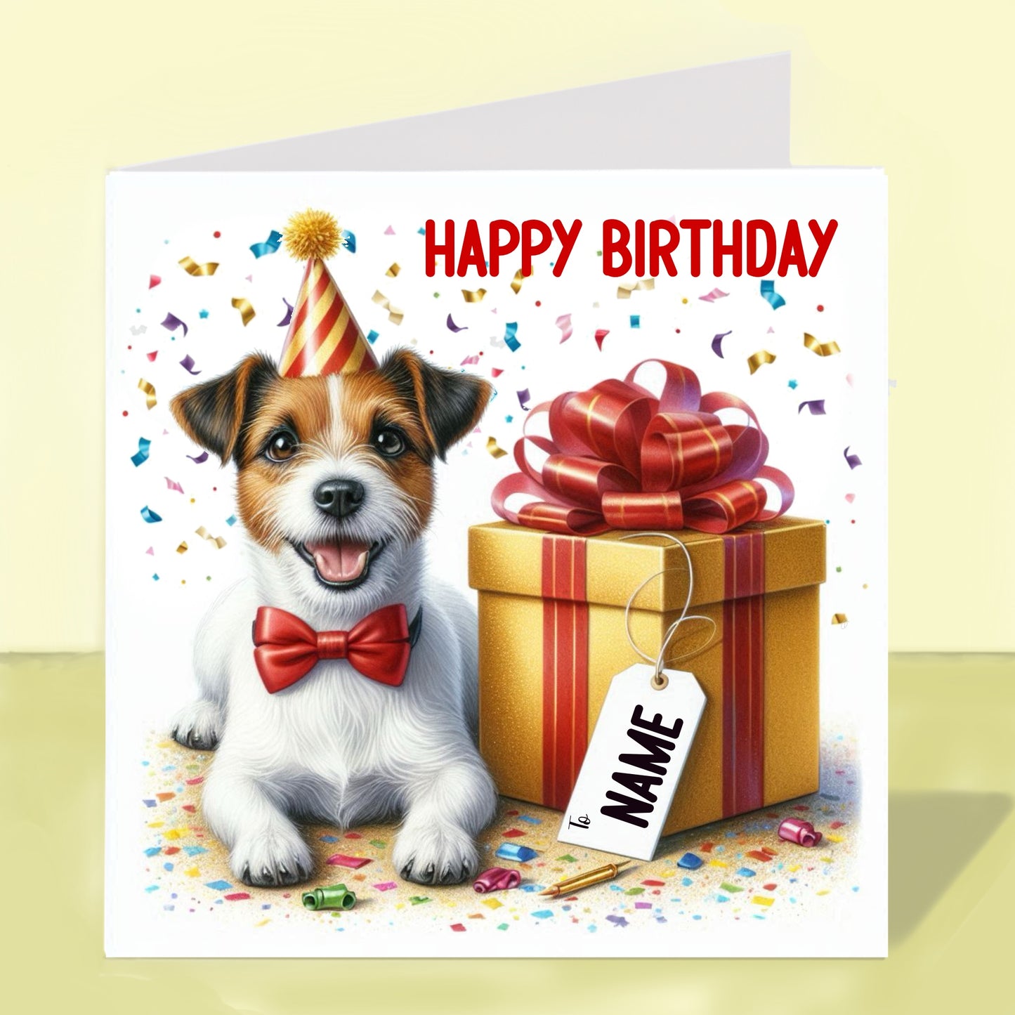 Jack Russell Birthday Card - Personalised