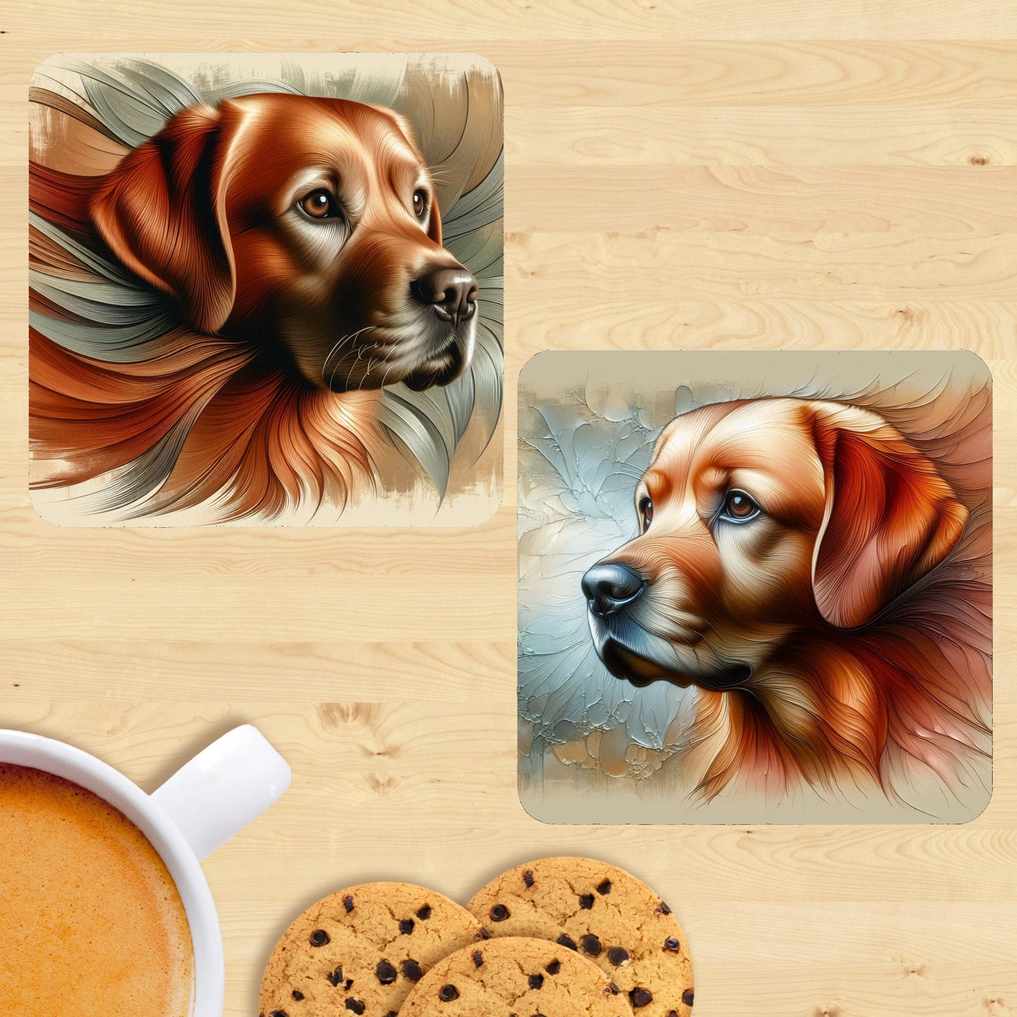 Labrador - Soft Realism Coasters (Set of 2)