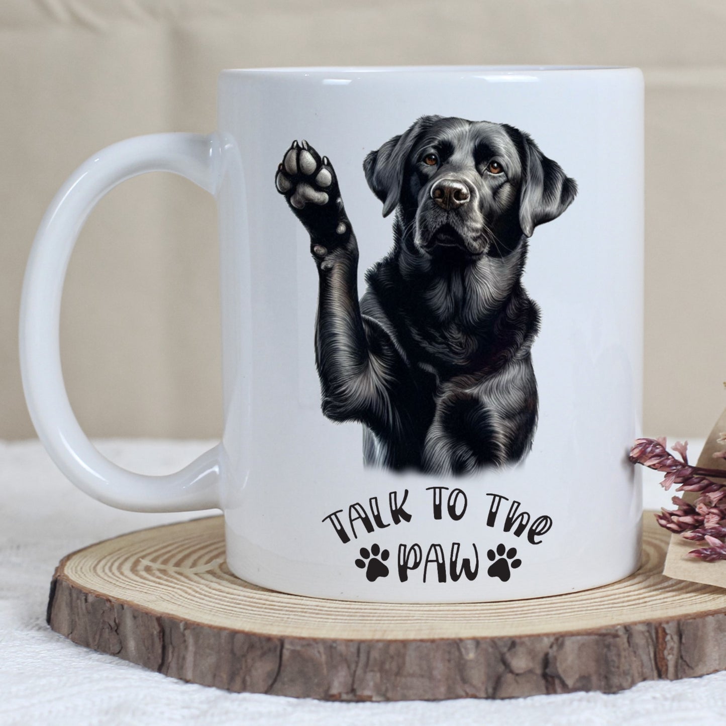 Talk To The Paw Mug - Labrador (Various Colours)