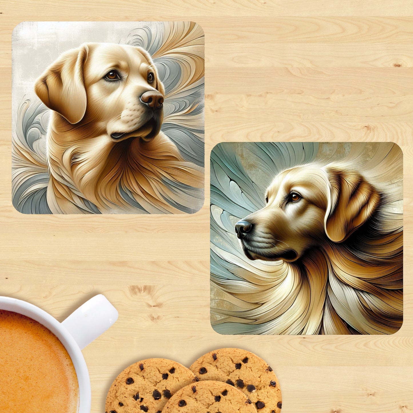 Labrador - Soft Realism Coasters (Set of 2)