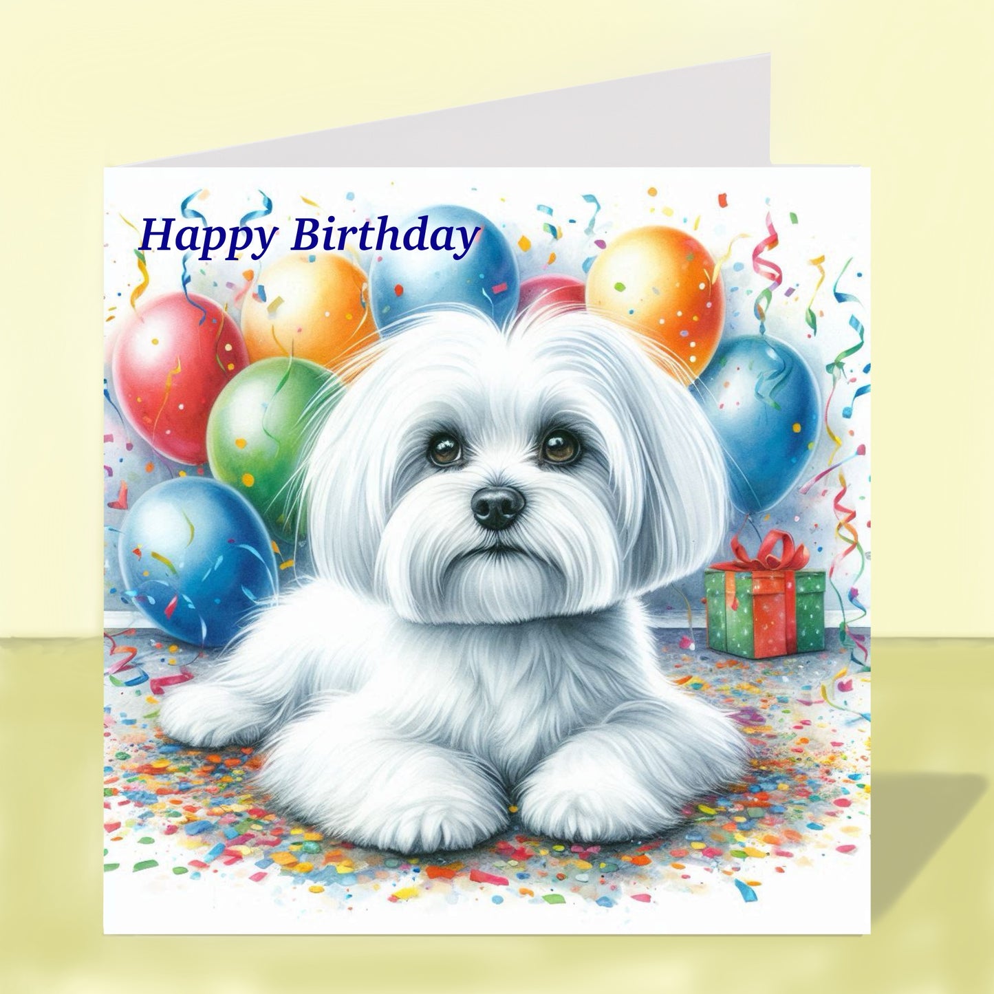 Maltese - Birthday Card
