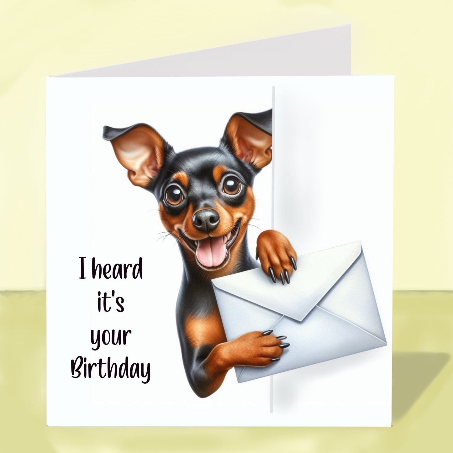 Miniature Pinscher - Birthday Card