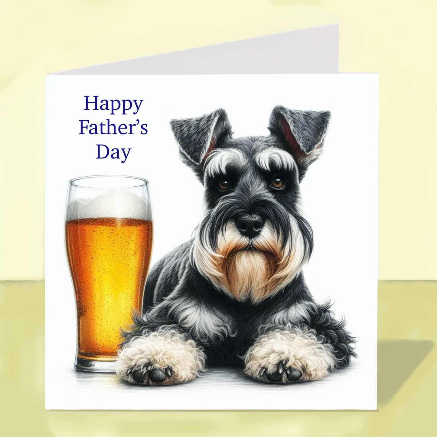 Miniature Schnauzer - Father's Day Card