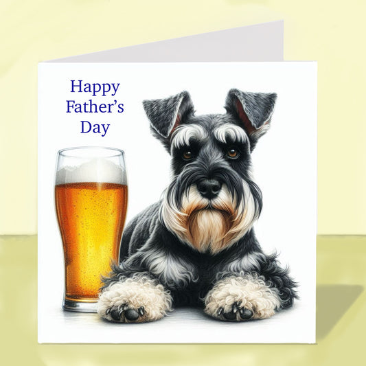 Miniature Schnauzer - Father's Day Card